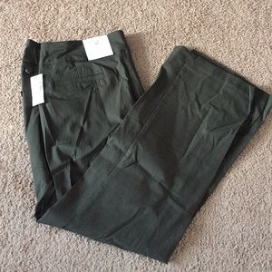 Olive green dress pants